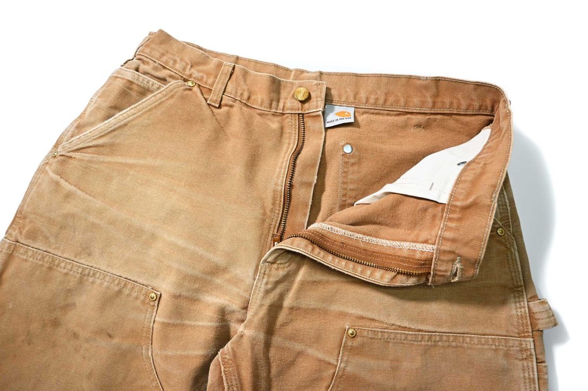 画像6: 00-10s Used Carhartt Duck Double Knee Carpenter Pants Brown カーハート (6)