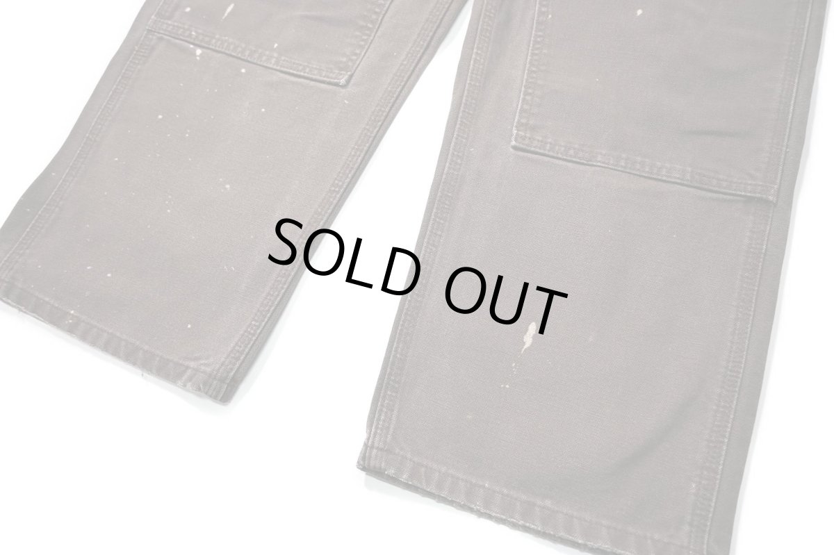 画像3: 13' Used Carhartt Duck Double Knee Carpenter Pants Dark Brown カーハート (3)