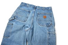 画像5: 19' Used Carhartt Denim Double Knee Carpenter Pants カーハート (5)