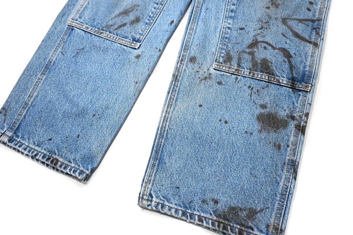 画像3: 19' Used Carhartt Denim Double Knee Carpenter Pants カーハート (3)