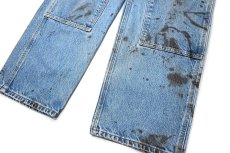 画像3: 19' Used Carhartt Denim Double Knee Carpenter Pants カーハート (3)