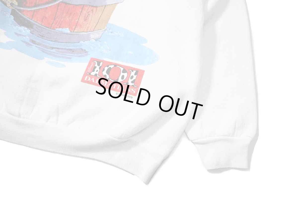 画像3: 90s Used Disney 101Dalmatians Print Sweat Shirt White (3)