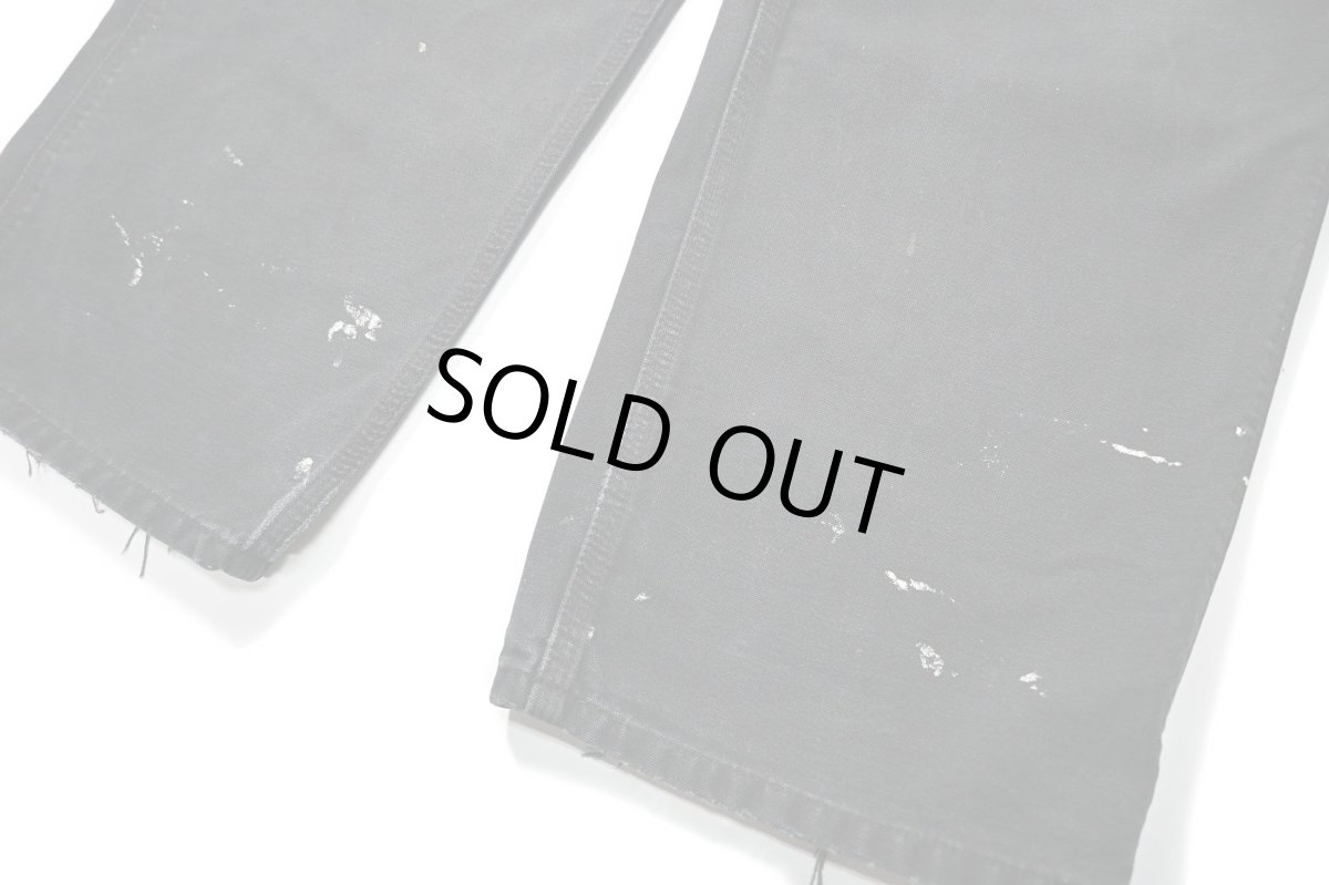 画像3: 00-10s Used Carhartt Duck Carpenter Pants Black カーハート (3)