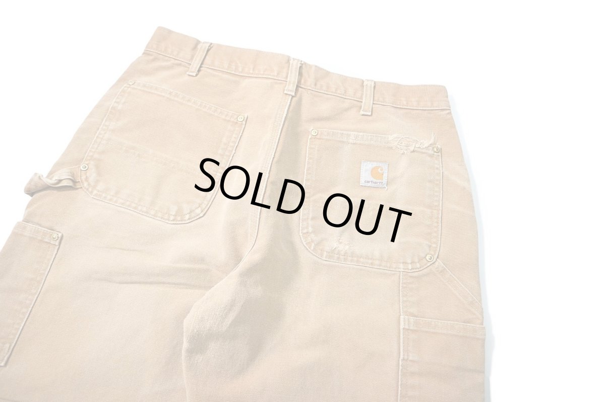 画像5: 00-10s Used Carhartt Duck Double Knee Carpenter Pants Brown カーハート (5)
