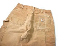 画像5: 00-10s Used Carhartt Duck Double Knee Carpenter Pants Brown カーハート (5)