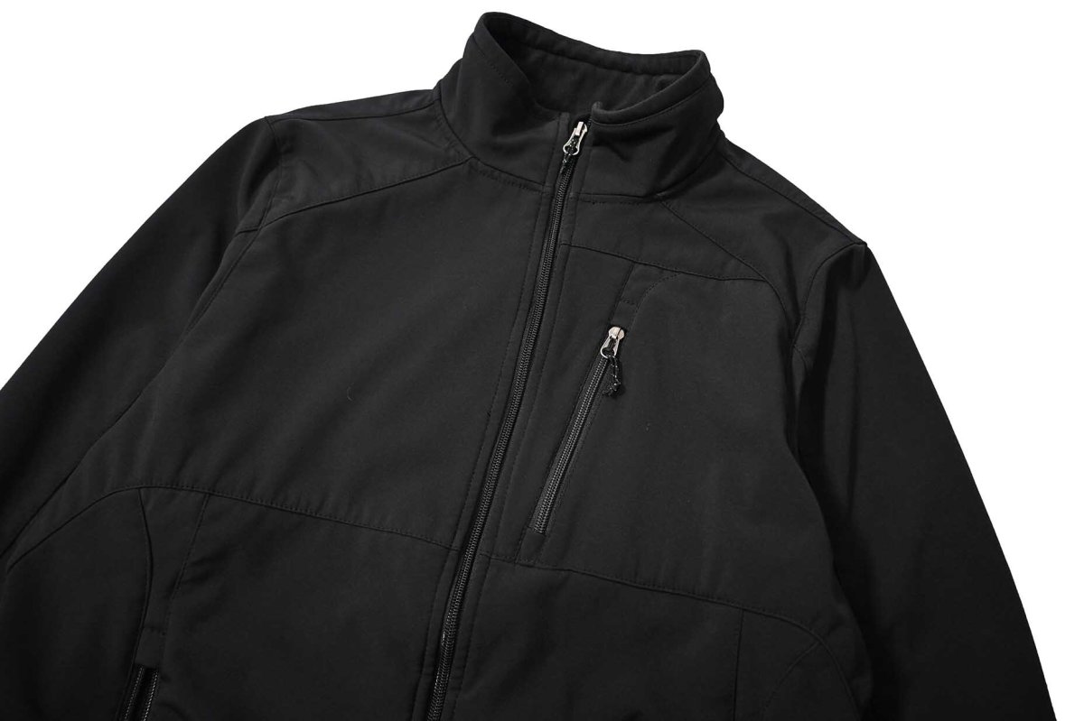 画像2: 90-00s Used Double Diamond by Black Diamond Soft Shell Jacket Black (2)