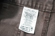 画像7: 13' Used Carhartt Duck Double Knee Carpenter Pants Dark Brown カーハート (7)