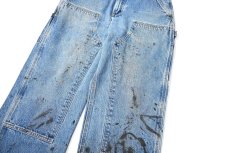 画像4: 19' Used Carhartt Denim Double Knee Carpenter Pants カーハート (4)