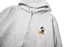 画像2: 90s Used Disney Zip Sweat Hoodie Ash made in USA (2)