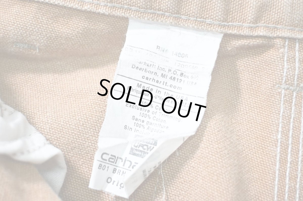 画像8: 00-10s Used Carhartt Duck Double Knee Carpenter Pants Brown カーハート (8)