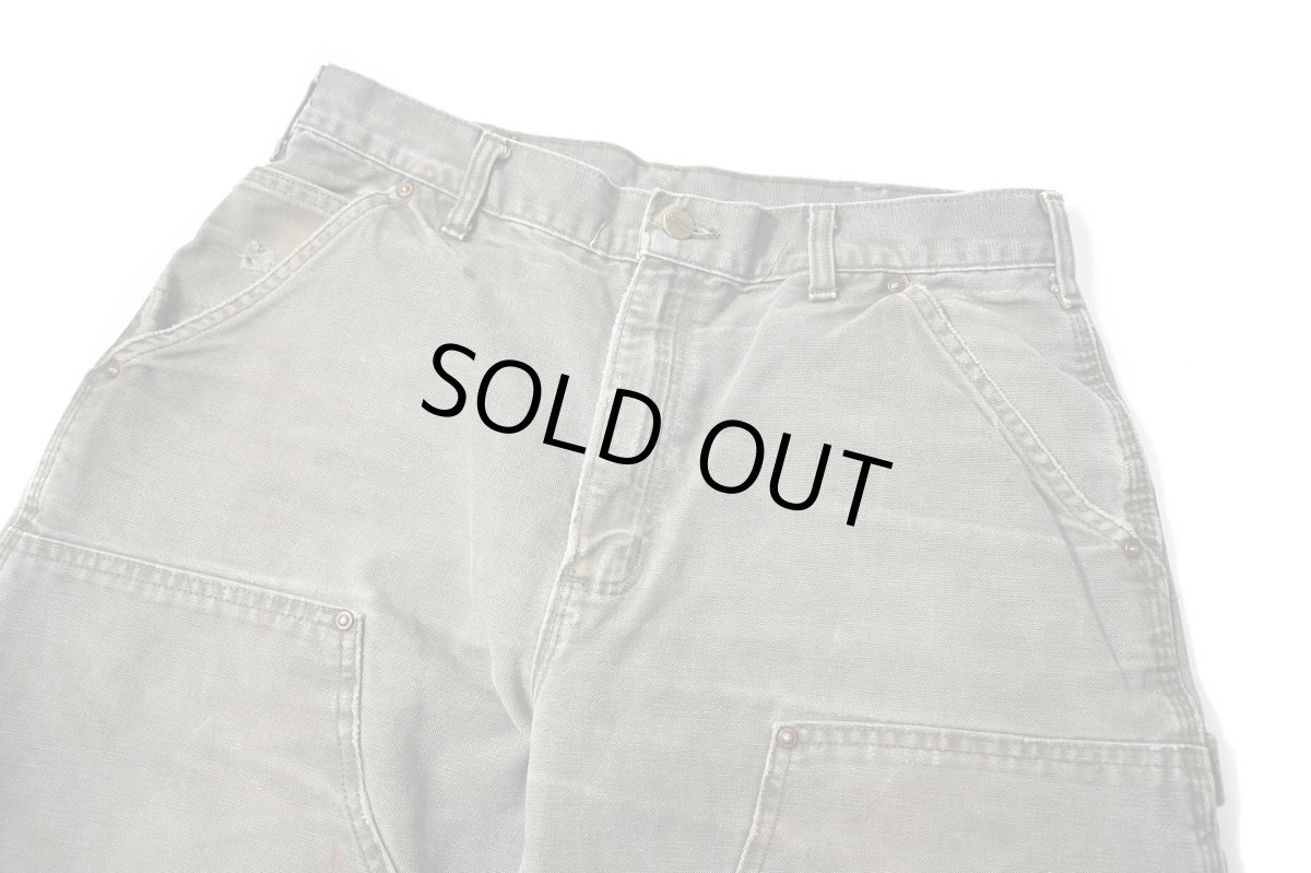 画像2: 05' Used Carhartt Duck Double Knee Carpenter Pants Moss カーハート (2)