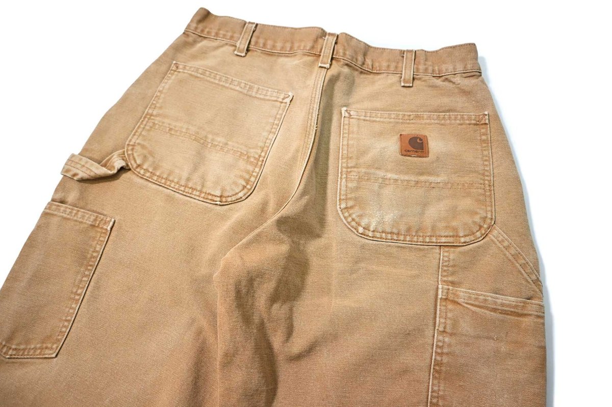 画像5: 17' Used Carhartt Duck Carpenter Pants Brown カーハート (5)