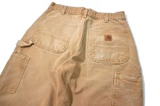 画像5: 17' Used Carhartt Duck Carpenter Pants Brown カーハート (5)