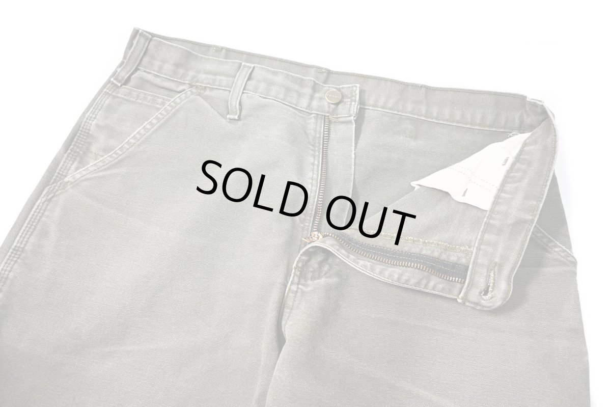 画像5: 07' Used Carhartt Duck Carpenter Pants Moss カーハート (5)