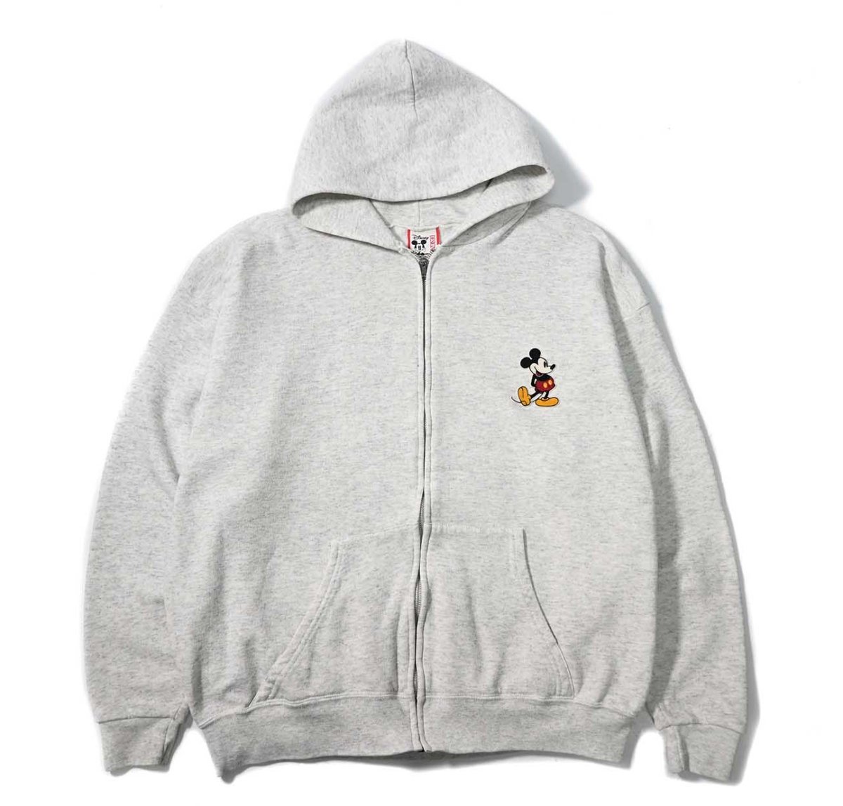 画像1: 90s Used Disney Zip Sweat Hoodie Ash made in USA (1)