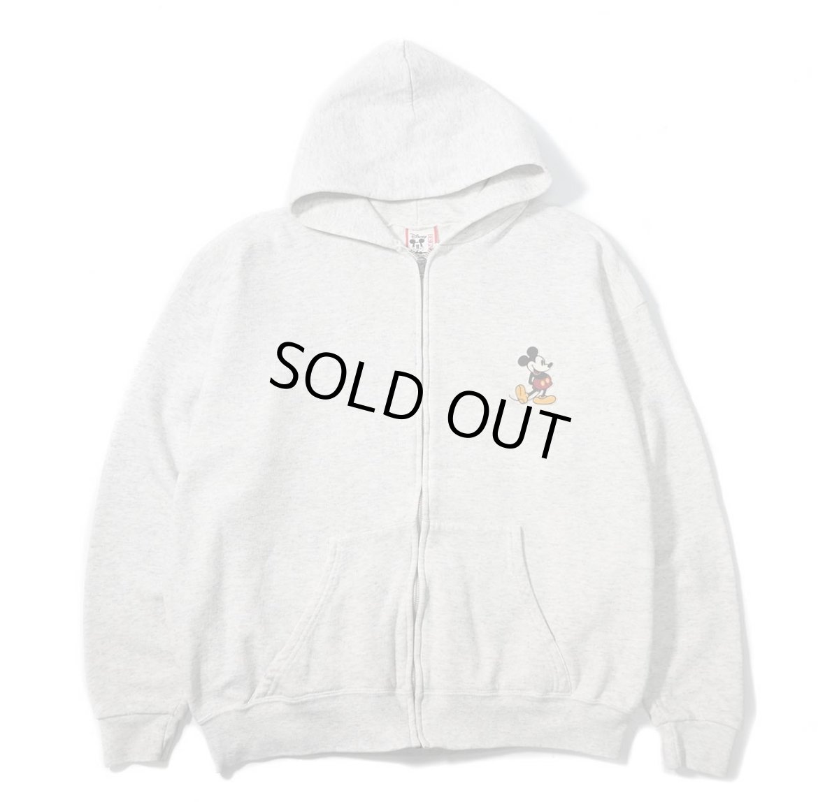 画像1: 90s Used Disney Zip Sweat Hoodie Ash made in USA (1)