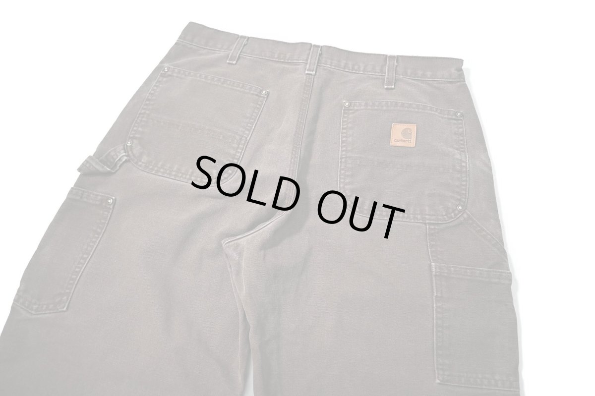 画像5: 13' Used Carhartt Duck Double Knee Carpenter Pants Dark Brown カーハート (5)
