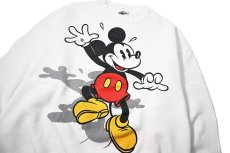 画像2: 90s Used Disney Print Sweat Shirt White (2)