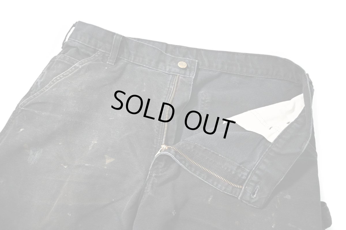 画像5: 00-10s Used Carhartt Duck Carpenter Pants Black カーハート (5)