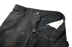 画像5: 00-10s Used Carhartt Duck Carpenter Pants Black カーハート (5)