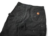 画像4: 00-10s Used Carhartt Duck Carpenter Pants Black カーハート (4)