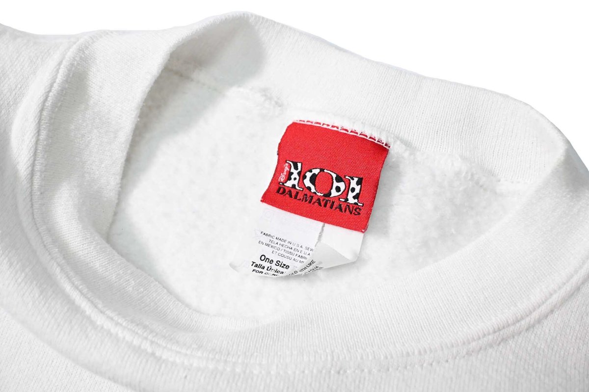 画像4: 90s Used Disney 101Dalmatians Print Sweat Shirt White (4)