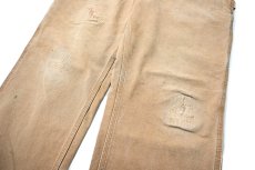 画像4: 17' Used Carhartt Duck Carpenter Pants Brown カーハート (4)