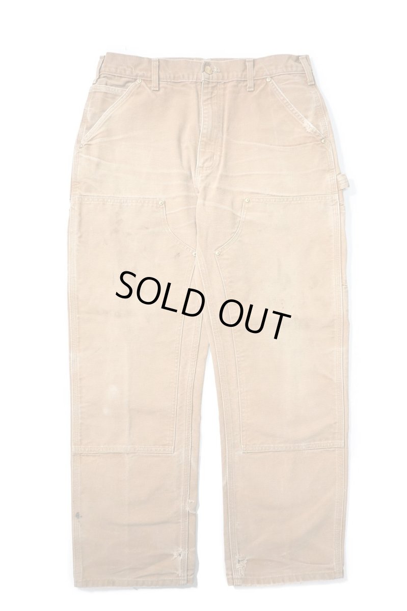 画像1: 00-10s Used Carhartt Duck Double Knee Carpenter Pants Brown カーハート (1)