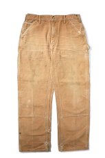 画像1: 00-10s Used Carhartt Duck Double Knee Carpenter Pants Brown カーハート (1)