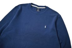 画像2: Used Polo Ralph Lauren L/S Thermal Navy (2)