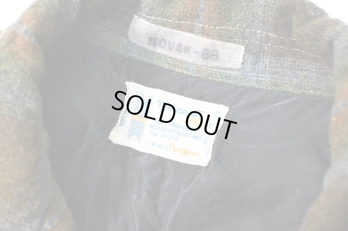 画像4: 60-70s Used Towncraft Wool Open Collar Shirt (4)