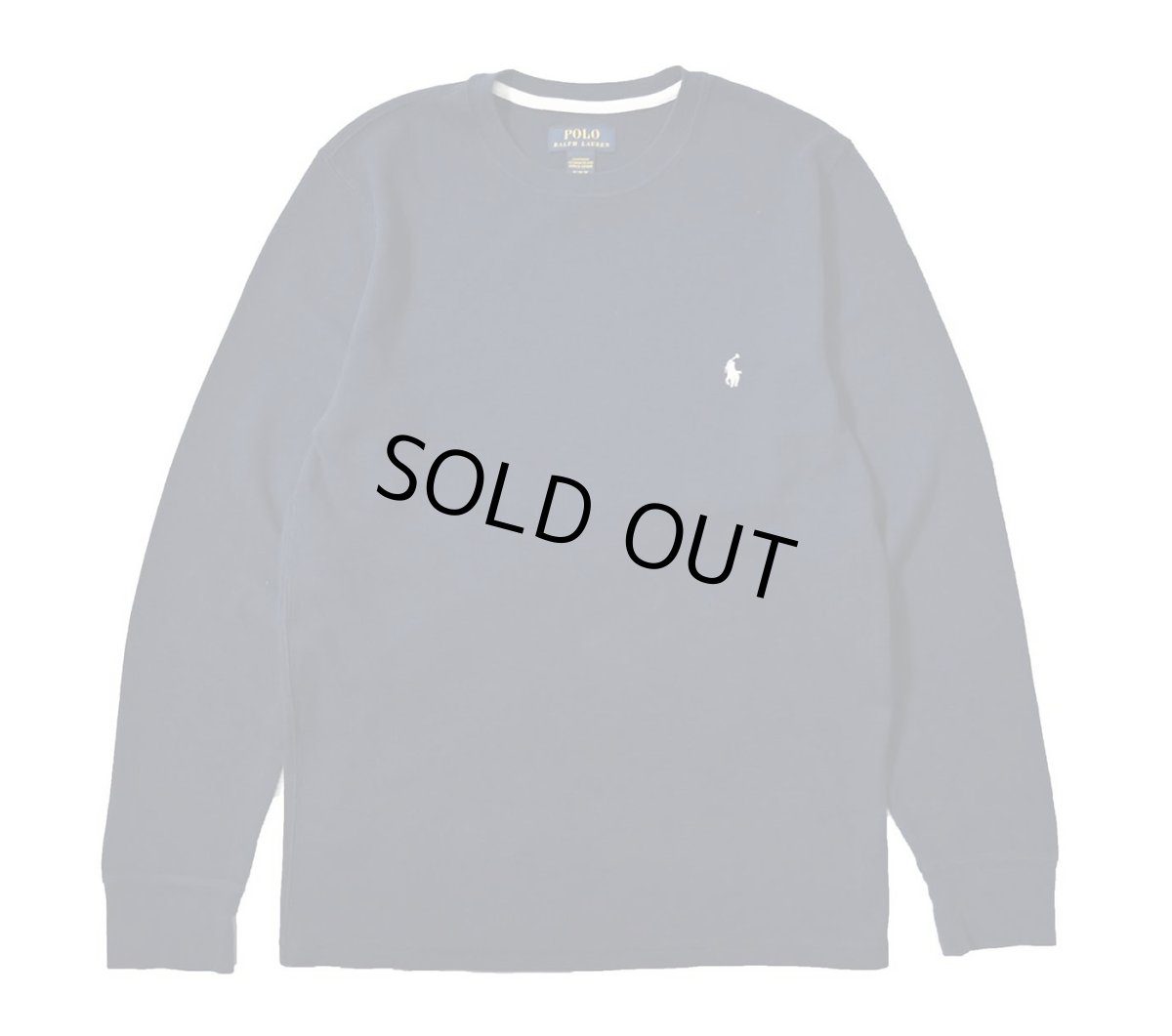 画像1: Used Polo Ralph Lauren L/S Thermal Navy (1)