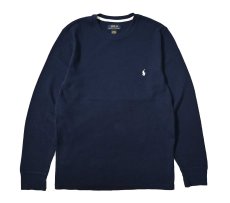 画像1: Used Polo Ralph Lauren L/S Thermal Navy (1)
