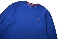 画像2: Used Polo Ralph Lauren L/S Thermal Blue (2)