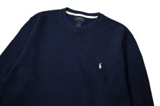 画像2: Used Polo Ralph Lauren L/S Thermal Navy (2)