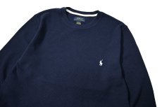 画像2: Used Polo Ralph Lauren L/S Thermal Navy (2)