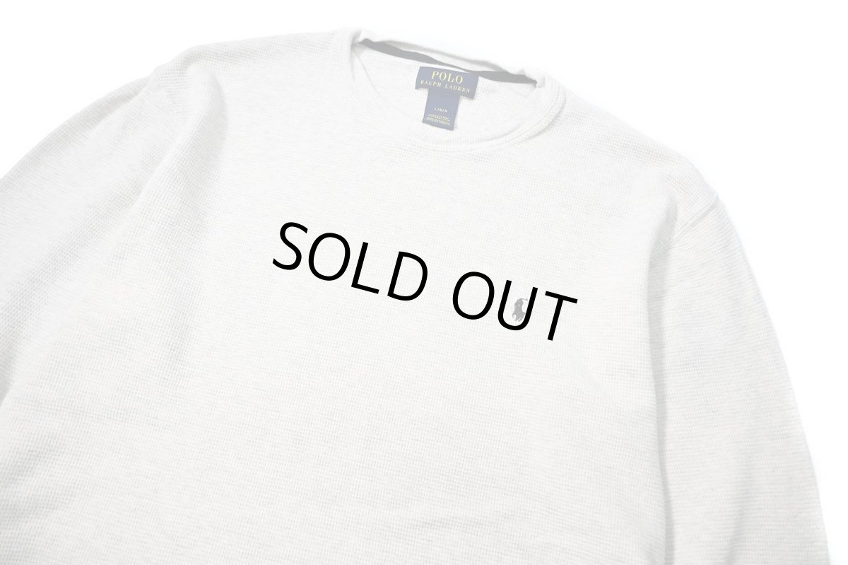 画像2: Used Polo Ralph Lauren L/S Thermal Ash (2)