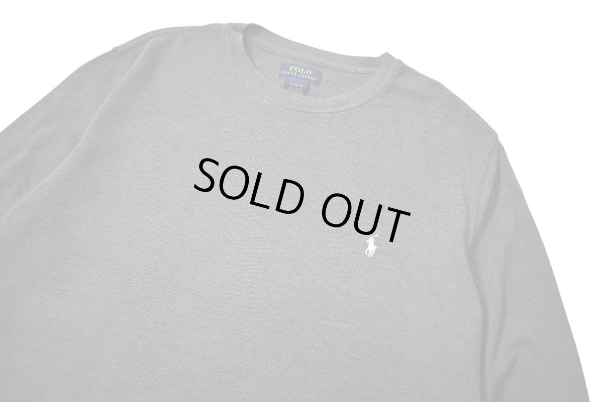 画像2: Used Polo Ralph Lauren L/S Thermal Charcoal (2)