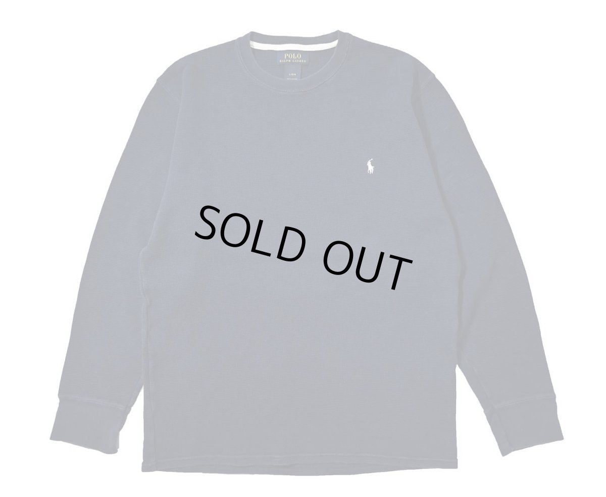 画像1: Used Polo Ralph Lauren L/S Thermal Navy (1)