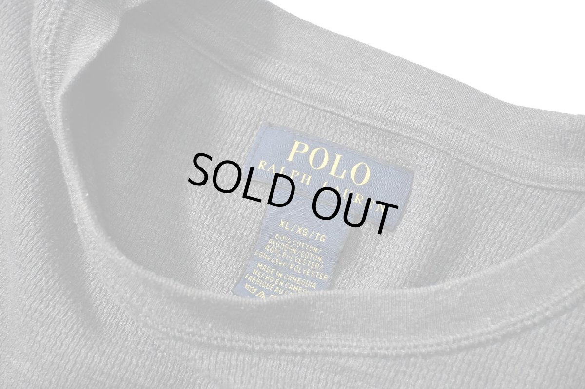 画像4: Used Polo Ralph Lauren L/S Thermal Charcoal (4)