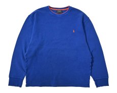 画像1: Used Polo Ralph Lauren L/S Thermal Blue (1)