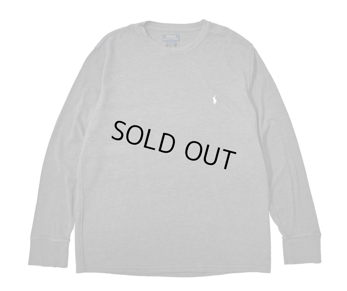 画像1: Used Polo Ralph Lauren L/S Thermal Charcoal (1)