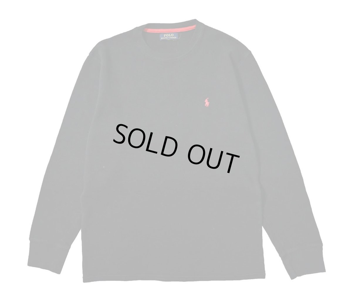 画像1: Used Polo Ralph Lauren L/S Thermal Black (1)