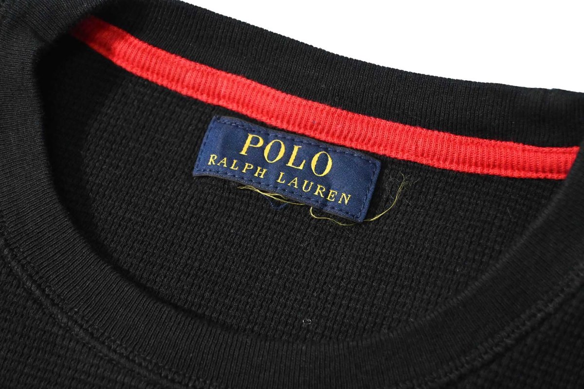 画像4: Used Polo Ralph Lauren L/S Thermal Black (4)