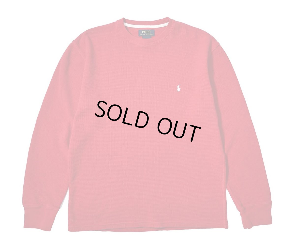 画像1: Used Polo Ralph Lauren L/S Thermal Red (1)