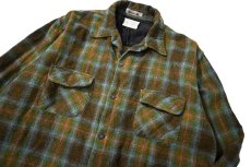 画像2: 60-70s Used Towncraft Wool Open Collar Shirt (2)