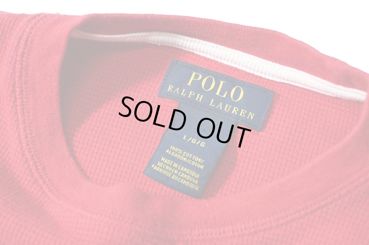 画像4: Used Polo Ralph Lauren L/S Thermal Red (4)