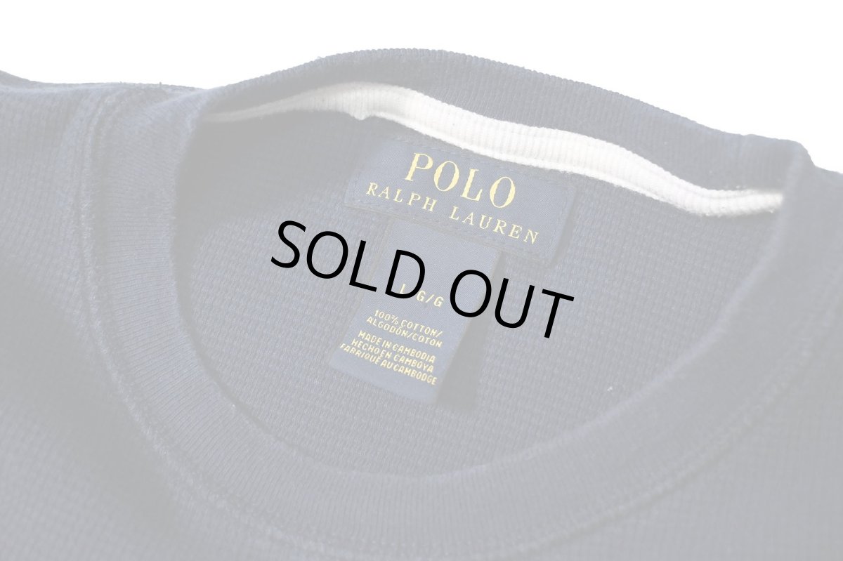 画像4: Used Polo Ralph Lauren L/S Thermal Navy (4)