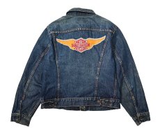 画像2: 70s Used Levi's 70505 Harley-Davidson Patch Denim Jacket (2)