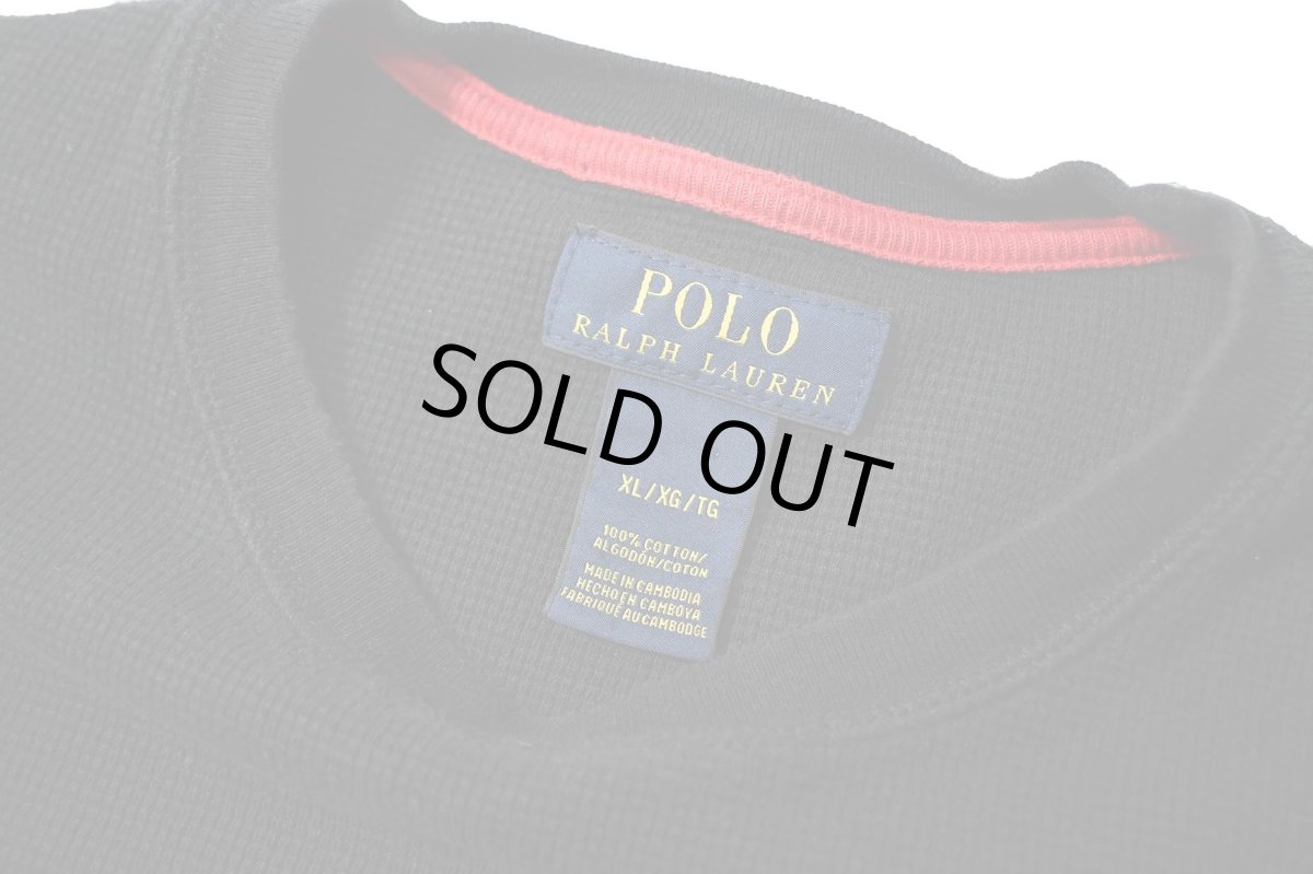 画像4: Used Polo Ralph Lauren L/S Thermal Black (4)